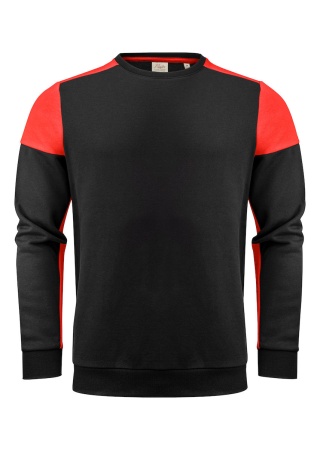 Unisex mikina Printer Prime Černá/červená Front Unisex mikina Printer Prime Černá/červená Front