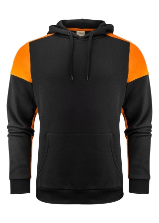 Mikina s kapucí Prime Černá/oranžová Front Mikina s kapucí Prime Černá/oranžová Front