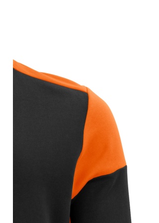 Mikina s kapucí Prime Černá/oranžová Side Mikina s kapucí Prime Černá/oranžová Side