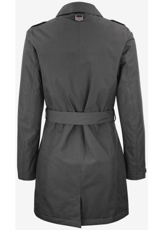 Dámský trenčkot BELLEVUE CHARCOAL Back Dámský trenčkot BELLEVUE CHARCOAL Back