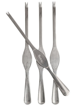 SIVAN SHELLFISH CUTLERY, 4-PCS SILVER default SIVAN SHELLFISH CUTLERY, 4-PCS SILVER default