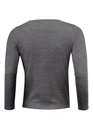 Dámský svetřík MERINO Tmavá antracitová melanž Back Dámský svetřík MERINO Tmavá antracitová melanž Back