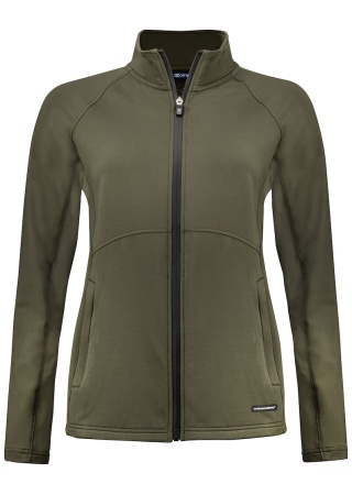 Dámská pohodlná mikina ADAPT FULL ZIP IVY GREEN Front Dámská pohodlná mikina ADAPT FULL ZIP IVY GREEN Front