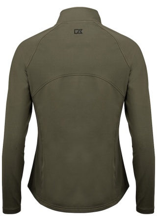Dámská pohodlná mikina ADAPT FULL ZIP IVY GREEN Back Dámská pohodlná mikina ADAPT FULL ZIP IVY GREEN Back