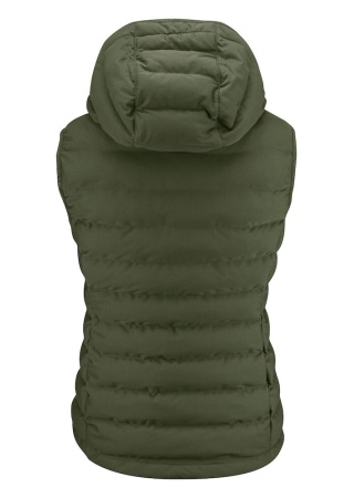 Dámská zimní vesta WOODLAKE HEIGHTS Zelená Moss Green Back Dámská zimní vesta WOODLAKE HEIGHTS Zelená Moss Green Back