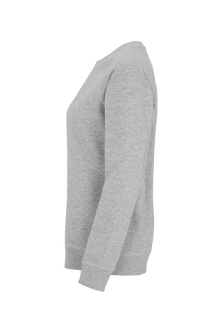 Dámská mikina Crew neck (GOTS) Šedá Melange Side Dámská mikina Crew neck (GOTS) Šedá Melange Side