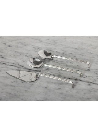 ESTELLE SALAD SERVERS, SILVER ESTELLE SALAD SERVERS, SILVER