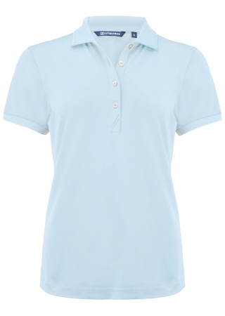 Dámská polokošile VIRTUE ECO SOLID HEAVEN BLUE Front Dámská polokošile VIRTUE ECO SOLID HEAVEN BLUE Front