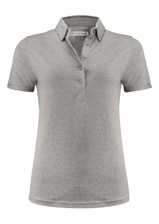 Dámská polokošile AMERICAN SUPREME POLO Šedá melange Front Dámská polokošile AMERICAN SUPREME POLO Šedá melange Front