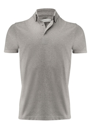 Polokošile AMERICAN SUPREME POLO Šedá melange Front Polokošile AMERICAN SUPREME POLO Šedá melange Front