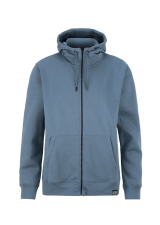 Celopropínací mikina s kapucí KEY FZ HOOD DUSTY BLUE Front Celopropínací mikina s kapucí KEY FZ HOOD DUSTY BLUE Front