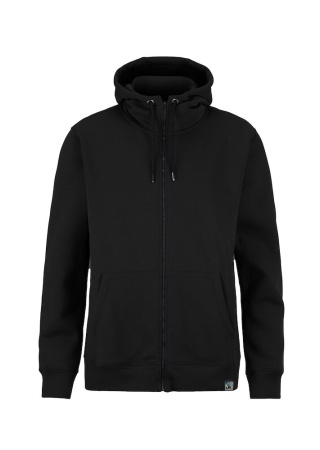 Celopropínací mikina s kapucí KEY FZ HOOD Černá Front Celopropínací mikina s kapucí KEY FZ HOOD Černá Front