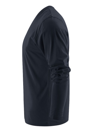 Tričko s dlouhým rukávem HEAVIER PRO LS DARK NAVY Side Tričko s dlouhým rukávem HEAVIER PRO LS DARK NAVY Side