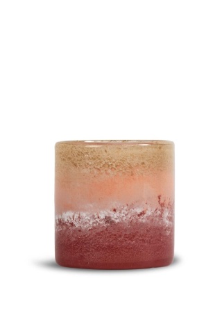 Váza CALORE M, růžová/béžová/bordeaux BYON Front