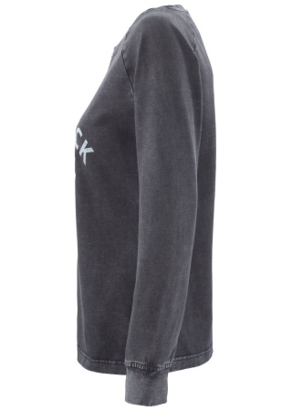 Dámská mikina THORP CREW DENIM BLACK Side Dámská mikina THORP CREW DENIM BLACK Side