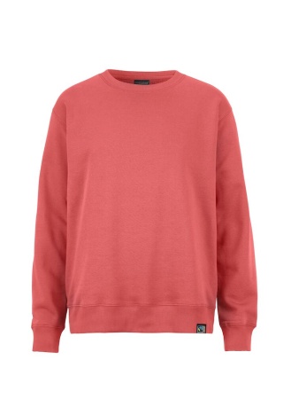Unisex mikina KEY CREW NECK DUSTY RED Front Unisex mikina KEY CREW NECK DUSTY RED Front