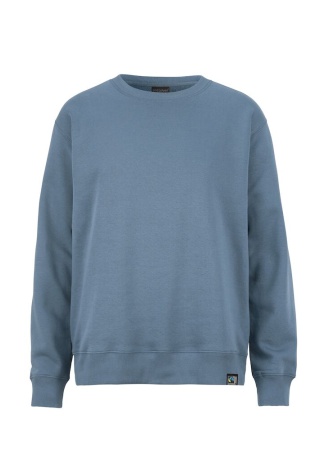 Unisex mikina KEY CREW NECK DUSTY BLUE Front Unisex mikina KEY CREW NECK DUSTY BLUE Front