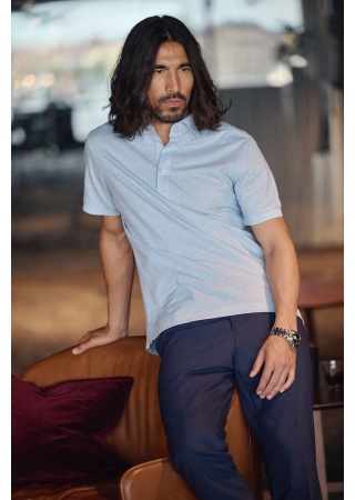 Polokošile INDIGO BOW 133 S/S TAILORED POLO Polokošile INDIGO BOW 133 S/S TAILORED POLO