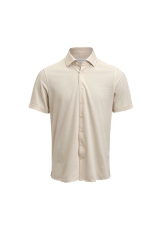 Košile INDIGO BOW 133 S/S TAILORED FIT SAND Front Košile INDIGO BOW 133 S/S TAILORED FIT SAND Front