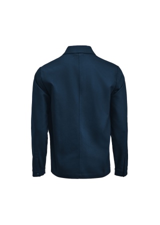 Košilová bunda PATCH POCKET OVERSHIRT Námořnická modrá Back Košilová bunda PATCH POCKET OVERSHIRT Námořnická modrá Back