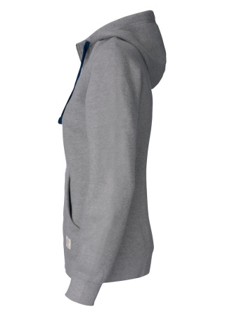 Pohodlná dámská mikina TWISP GREY MELANGE Side Pohodlná dámská mikina TWISP GREY MELANGE Side