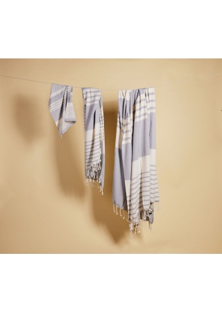 Utěrka ELLA HAMAM, 50 x 70 cm, šedá Utěrka ELLA HAMAM, 50 x 70 cm, šedá