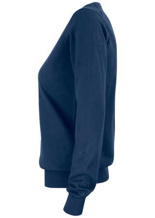 Dámský pletený svetr OAKVILLE V-NECK NavyBlue Side Dámský pletený svetr OAKVILLE V-NECK NavyBlue Side