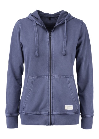 Dámská mikina THORP FZ DENIM BLUE Front Dámská mikina THORP FZ DENIM BLUE Front