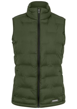 Dámská zateplená vesta BAKER IVY GREEN Front Dámská zateplená vesta BAKER IVY GREEN Front