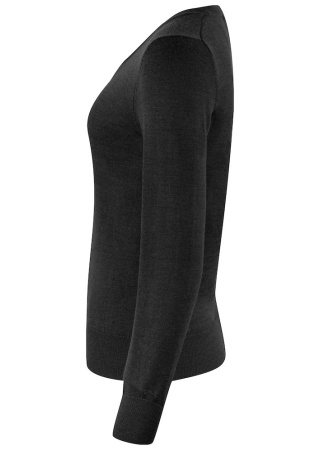 Dámský svetr VERNON V-NECK BLACK Side Dámský svetr VERNON V-NECK BLACK Side