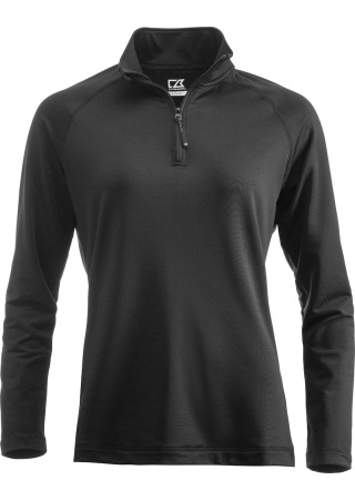 Mikina COOS BAY HALF ZIP BLACK Front Mikina COOS BAY HALF ZIP BLACK Front