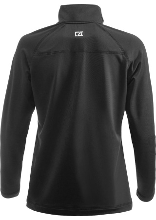 Mikina COOS BAY HALF ZIP BLACK Back Mikina COOS BAY HALF ZIP BLACK Back