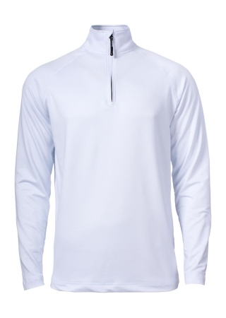 Mikina COOS BAY HALF ZIP WHITE Front Mikina COOS BAY HALF ZIP WHITE Front