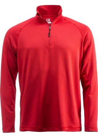 Mikina COOS BAY HALF ZIP RED Front Mikina COOS BAY HALF ZIP RED Front
