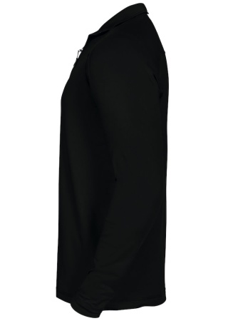 Mikina COOS BAY HALF ZIP BLACK Side Mikina COOS BAY HALF ZIP BLACK Side