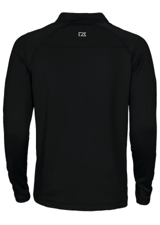Mikina COOS BAY HALF ZIP BLACK Back Mikina COOS BAY HALF ZIP BLACK Back