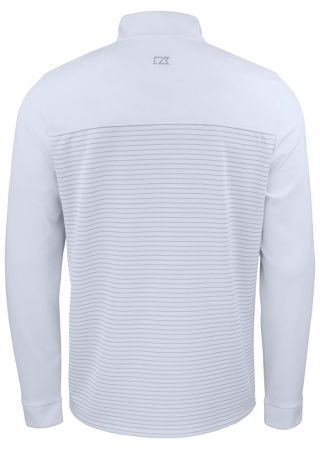 Mikina TRAVERSE HALF ZIP WHITE Back Mikina TRAVERSE HALF ZIP WHITE Back