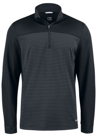 Mikina TRAVERSE HALF ZIP BLACK Front Mikina TRAVERSE HALF ZIP BLACK Front