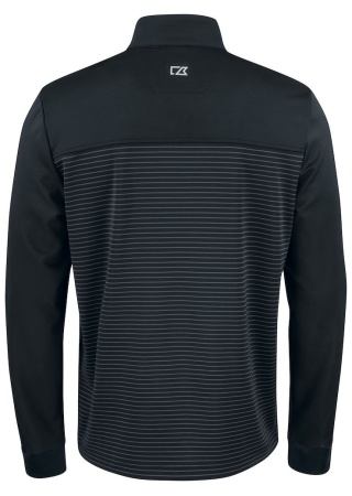 Mikina TRAVERSE HALF ZIP BLACK Back Mikina TRAVERSE HALF ZIP BLACK Back