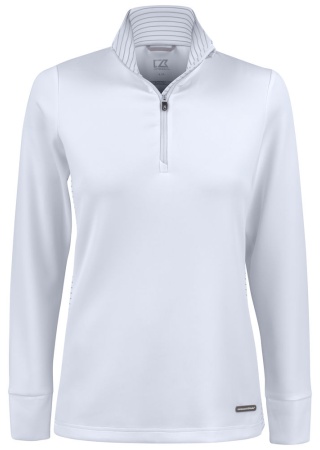 Dámská mikina TRAVERSE HALF ZIP WHITE Front Dámská mikina TRAVERSE HALF ZIP WHITE Front