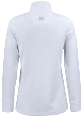 Dámská mikina TRAVERSE HALF ZIP WHITE Back Dámská mikina TRAVERSE HALF ZIP WHITE Back