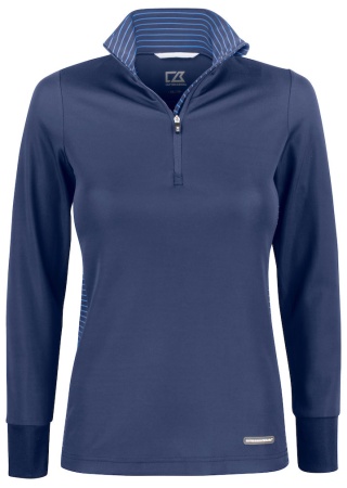 Dámská mikina TRAVERSE HALF ZIP NavyBlue Front Dámská mikina TRAVERSE HALF ZIP NavyBlue Front
