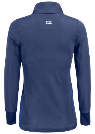 Dámská mikina TRAVERSE HALF ZIP NavyBlue Back Dámská mikina TRAVERSE HALF ZIP NavyBlue Back