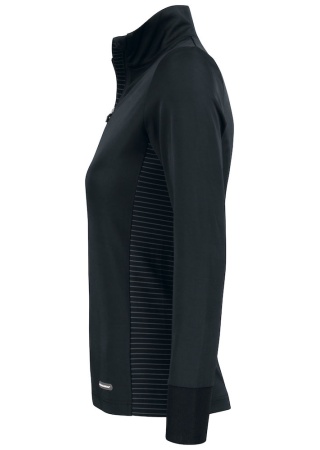 Dámská mikina TRAVERSE HALF ZIP BLACK Side Dámská mikina TRAVERSE HALF ZIP BLACK Side