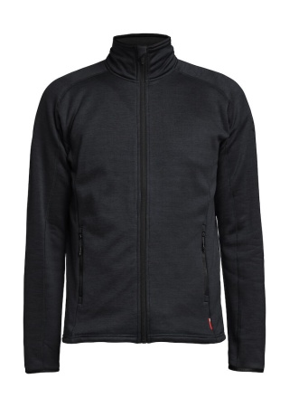 Mikina na zip TENSON TXLITE Černá Front Mikina na zip TENSON TXLITE Černá Front