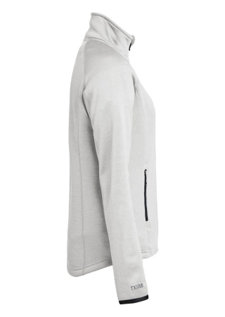 Dámská mikina na zip TXLITE Stříbřitě šedá Side Dámská mikina na zip TXLITE Stříbřitě šedá Side