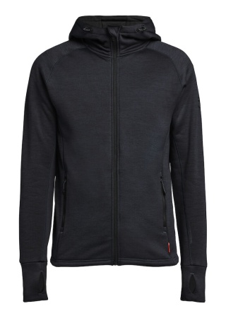 Mikina na zip TENSON TXLITE Černá Front Mikina na zip TENSON TXLITE Černá Front