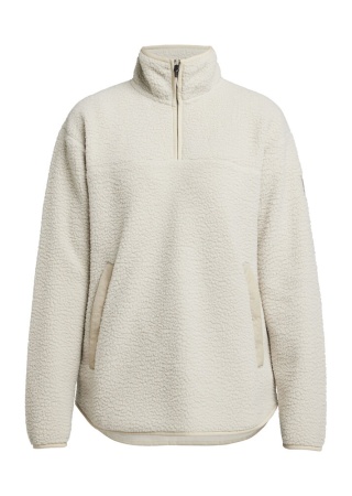Dámská fleecová mikina YOKE HALF ZIP Písková Front Dámská fleecová mikina YOKE HALF ZIP Písková Front