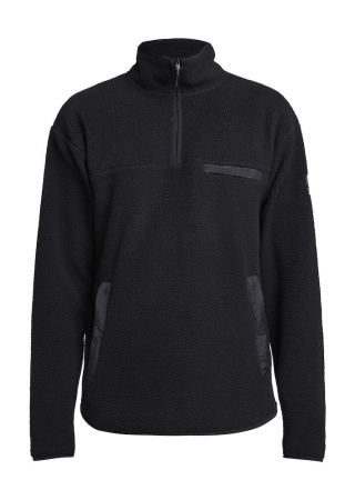 Fleecová mikina YOKE HALF ZIP Černá Front Fleecová mikina YOKE HALF ZIP Černá Front