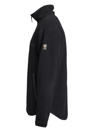 Fleecová mikina YOKE HALF ZIP Černá Side Fleecová mikina YOKE HALF ZIP Černá Side